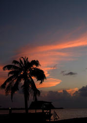 1734-Belize Sunset